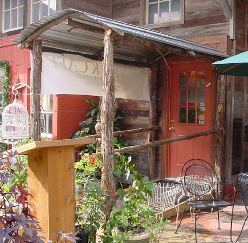 mountain cedar posts entryway